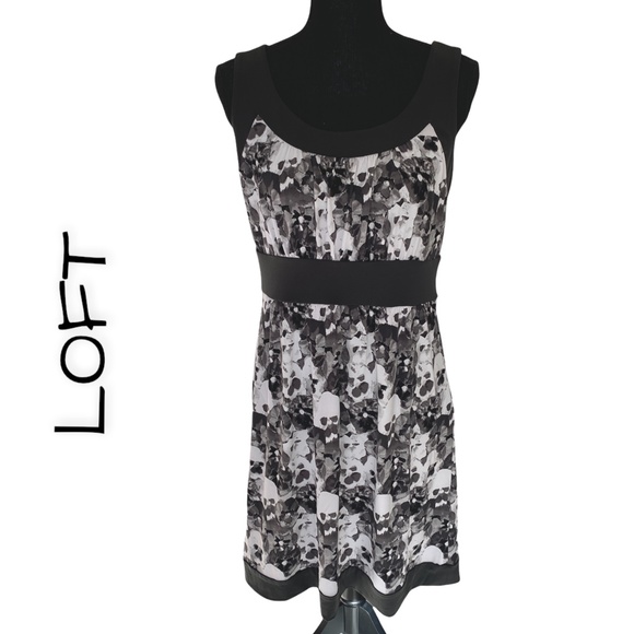 ☀️🎉HP!🎉 ANN TAYLOR LOFT Floral Sleeveless Dress, Size Small - Picture 1 of 6